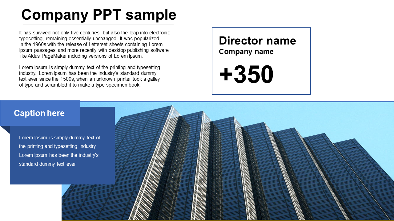 Company PPT Sample PowerPoint Slides Model